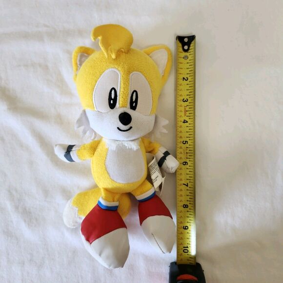 Set of 3 Sonic Plush Toys 8" Jakks Pacific 2023 Sonic Tails Knuckles Lot Sega - Picture 2 of 16